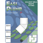 EP 40mm White Waste 45 Degree Bend