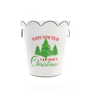 Christmas Bucket Metal 27.5cm