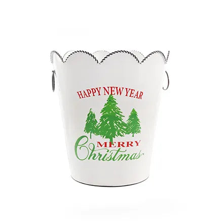 Christmas Bucket Metal 27.5cm