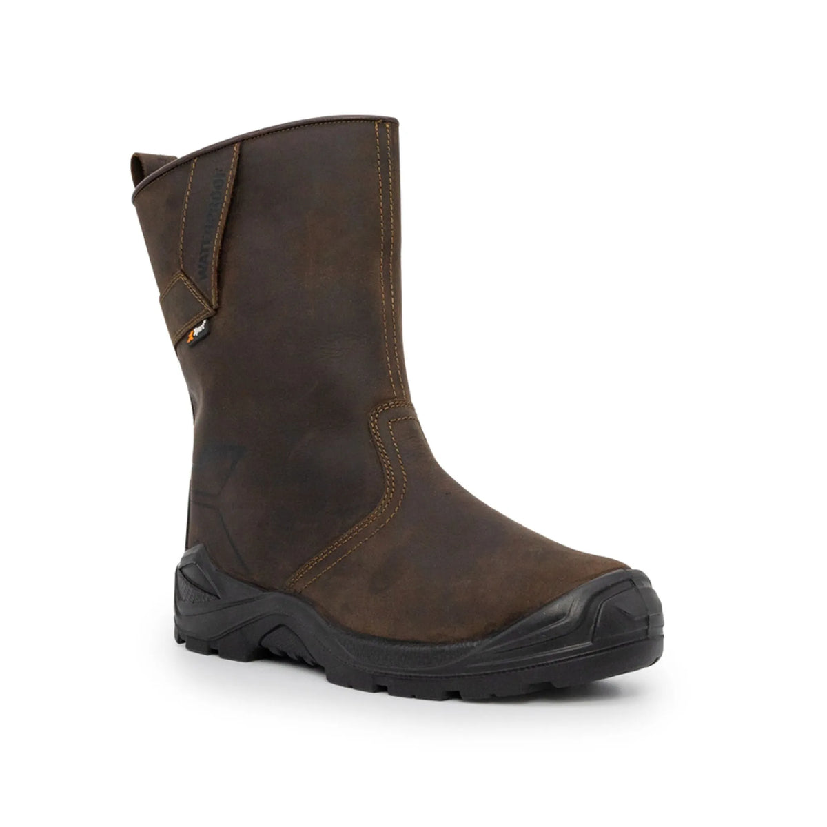 Xpert Invincible S3 Safety Waterproof Rigger Boots Brown 12 UK (EU 47)