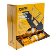 XTrade Carpenters Pencils and Sharpener Display Set 12