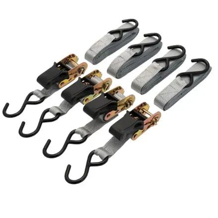 XTrade Ratchet Straps with Hooks 25mm x 5m Multi-Pack