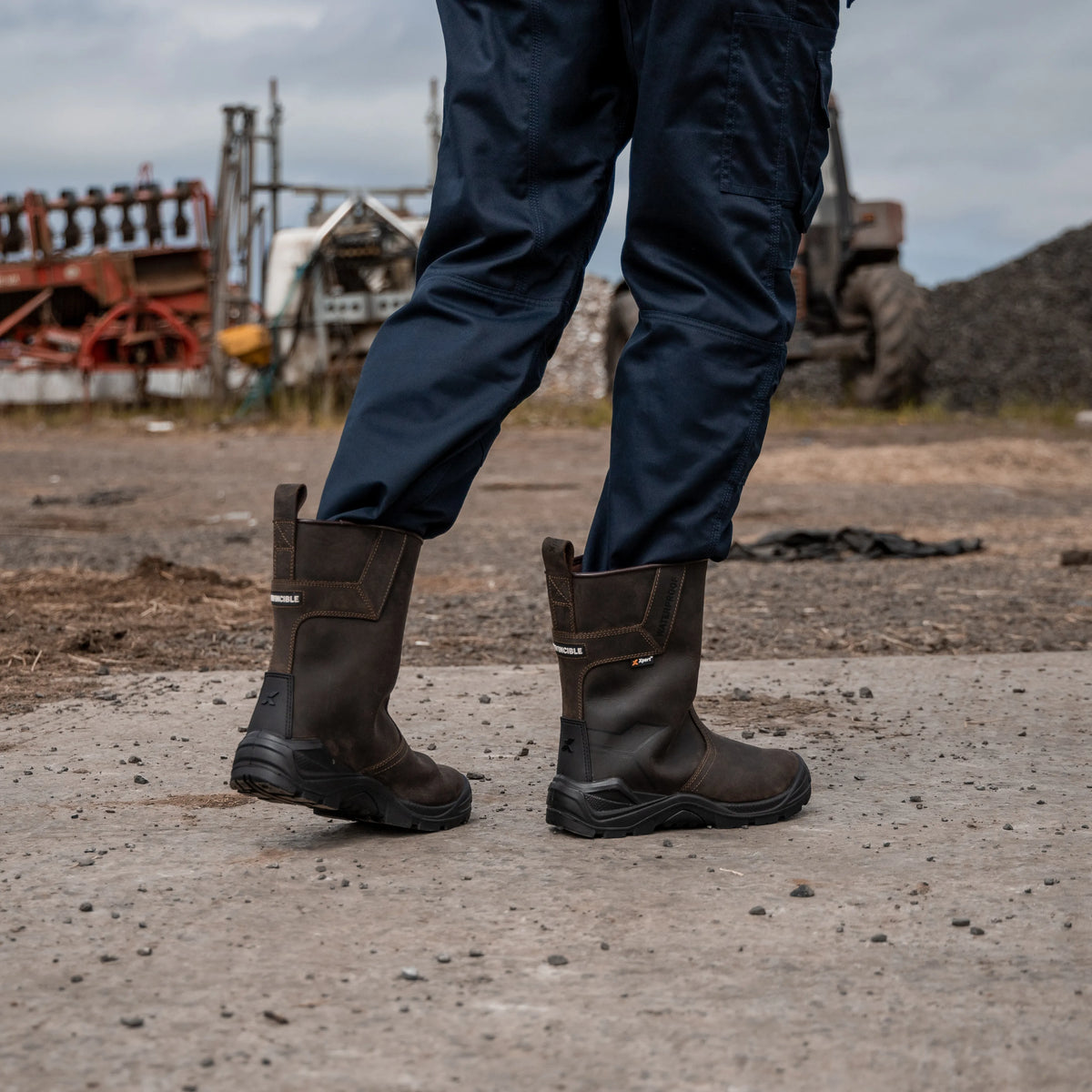 Xpert Invincible S3 Safety Waterproof Rigger Boots Brown 12 UK (EU 47)