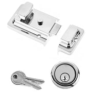 Yale Essentials Deadlocking Night Latch Chrome