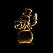 Outdoor Infinity Light Snowman 75cm