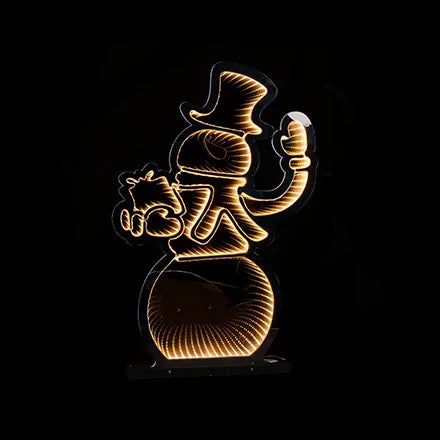 Outdoor Infinity Light Snowman 75cm