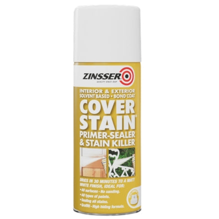 Zinsser Cover Stain Spray Can 390ml