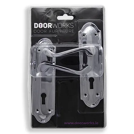 Door Works Beaumont Lever On Plate Blister Chrome