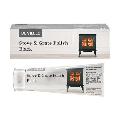 De Vielle Stove and Grate Polish Black - 100ml