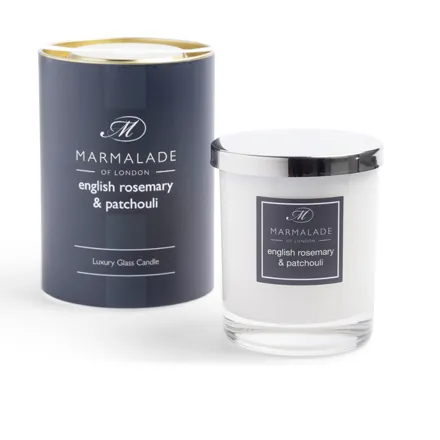 Marmalade of London English Rosemary & Patchouli - Large Glass Candle