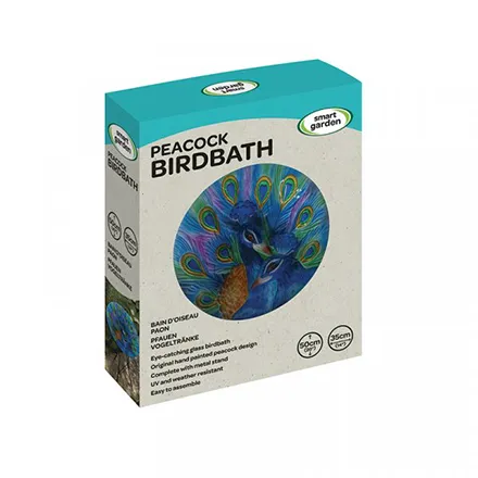 Peacock Birdbath 