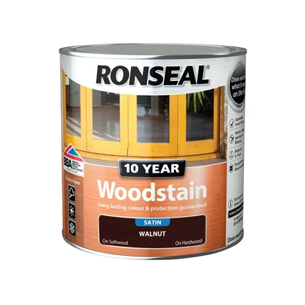 Ronseal 10 Year Woodstain Walnut Satin 
