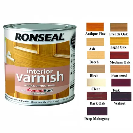 Ronseal Interior Varnish Medium Oak Satin