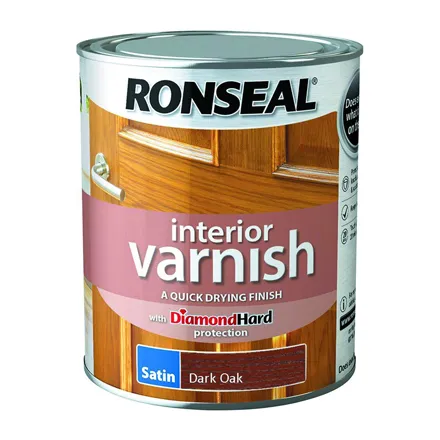 Ronseal Interior Varnish Dark Oak Satin