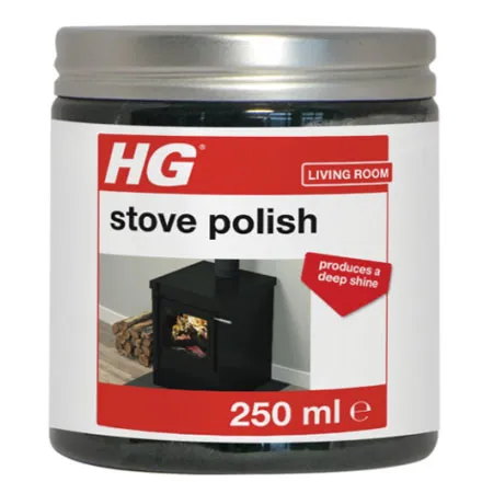 HG Black Stove Polish - 250ml