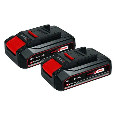  Einhell Power X-Change Plus 18V 2.5Ah Battery Twinpack