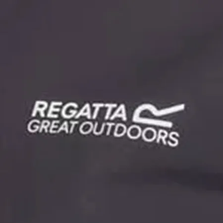 Regatta Volcanics VI Kids' Waterproof Jacket-Black-Dark Grey
